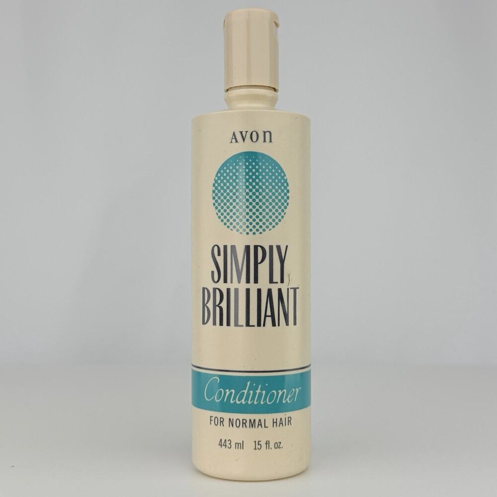 Vintage 1989 Avon Simply Brilliant Conditioner Normal Hair 15 Oz Sealed